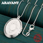 925 Sterling Silver Jewelry Box Pendant Necklace Women'S Exquisite Cute Wedding Party Jewelry