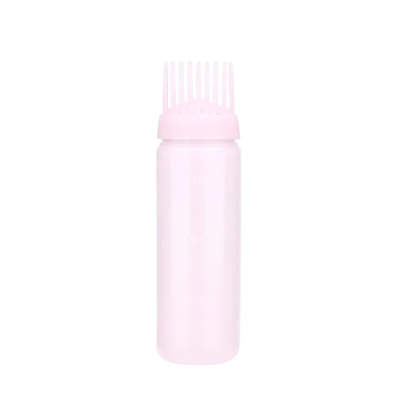 Empty Hair Dye Bottle with Applicator Brush