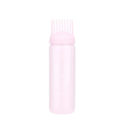 Empty Hair Dye Bottle with Applicator Brush