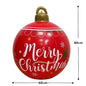 32 Inch Giant PVC Inflatable Christmas Ball Ornaments Outdoor Large Xmas Blow Ball Decorations for Christmas Party Ornaments