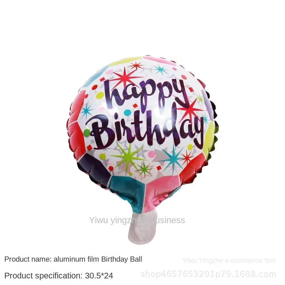 New 10 Inch Round Love Shape English Aluminum Film Balloon New Year's Birthday Valentine's Day Party Wedding Room Decoration