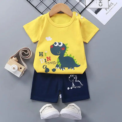 Fashion New Children Sets 6m-6y Toddler Costume Summer Blouse + Shorts Set For Kids Clothing Baby Girls T-shirt Outfit