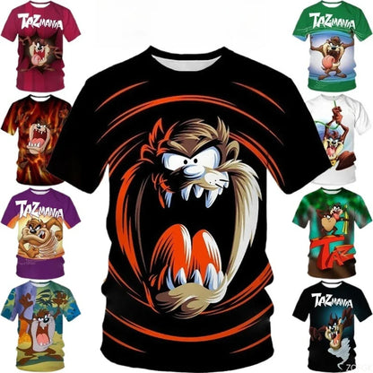 Men's 3D Printed T-Shirt | Summer Short Sleeve with Fashionable Cartoon Graphics Personalized