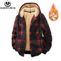 Men’s Spring/Autumn Fleece Windbreaker – Outdoor Hooded Casual Jacket