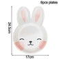 Happy Easter Party Supplies – Bunny, Carrot & Egg Paper Plates for Kids’ 1st, 2nd & 3rd Birthday Decorations