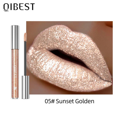 6 Colors Metallic Glitter Diamond Liquid Lipstick Waterproof Long Lasting Pearl Shiny