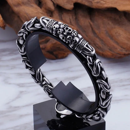Trendy Punk Bracelet High Quality Skull Bracelet Boutique Jewelry Birthday Gift