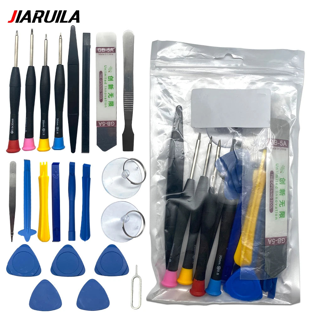 21 in 1 Mobile Phone Tablet Repair Tools Kit Screwdriver Combination Skid Multi Function Disassembly Set For iPhone 17 16 15 14