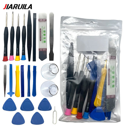 21 in 1 Mobile Phone Tablet Repair Tools Kit Screwdriver Combination Skid Multi Function Disassembly Set For iPhone 17 16 15 14