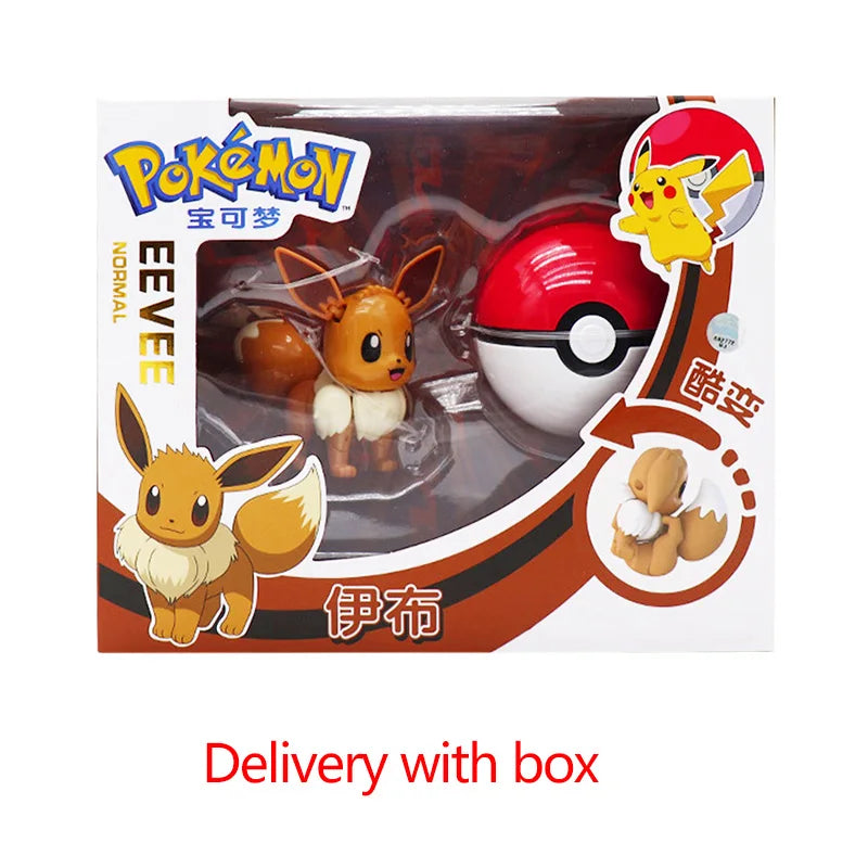 Pokemon Figures Toys Pocket Monsters Ball Model Pikachu Gengar Pokeball Dragonite Snorlax Pokeball poke Action Figures  Toy gift