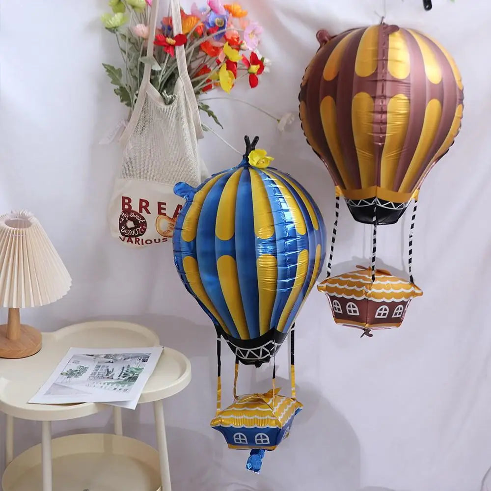 4D Hot Air Balloon Decorations Aluminum Film Balloons for Birthday Baby Shower Wedding Valentine's Day