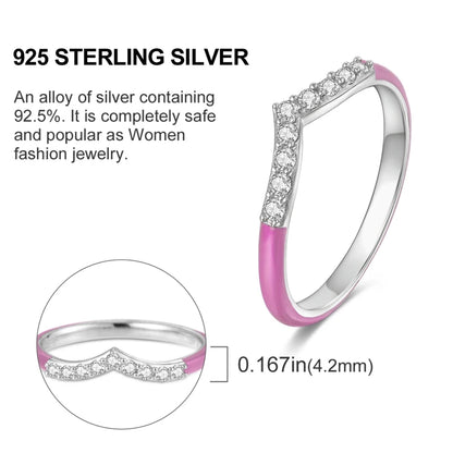 925 Sterling Silver Ring – Colorful Cubic Zirconia Women’s Wedding & Engagement Jewelry