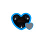 Solar Heart‑Shaped Car Neon Light – Wireless LED Ambient Lamp with Suction Cup & USB Recharge