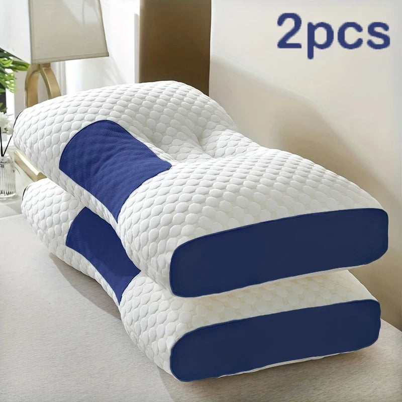 2‑Pack Ergonomic Neck Pillows – Adjustable Orthopedic Support