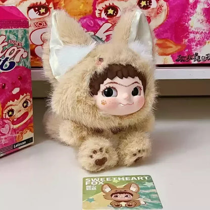 T HOT NEW Trendy Play Blind Box Plush Pendant Wakuku Fox Rabbit Mischief Diary Series Girl Gift Cute Ornament Mystery Box