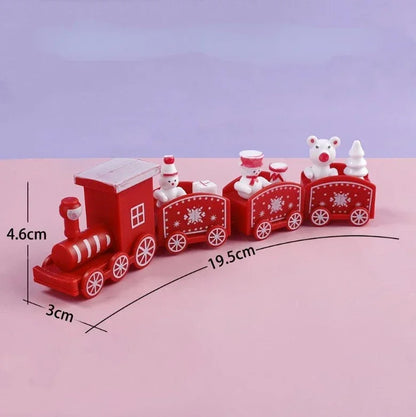 Mini Christmas Train Plastic Christmas Train Toys Christmas Decorations for Home 2025 Cristmas Ornament Gift Happy New Year 2025