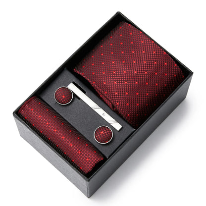 Men's  Tie Pocket Squares Necktie Box Set