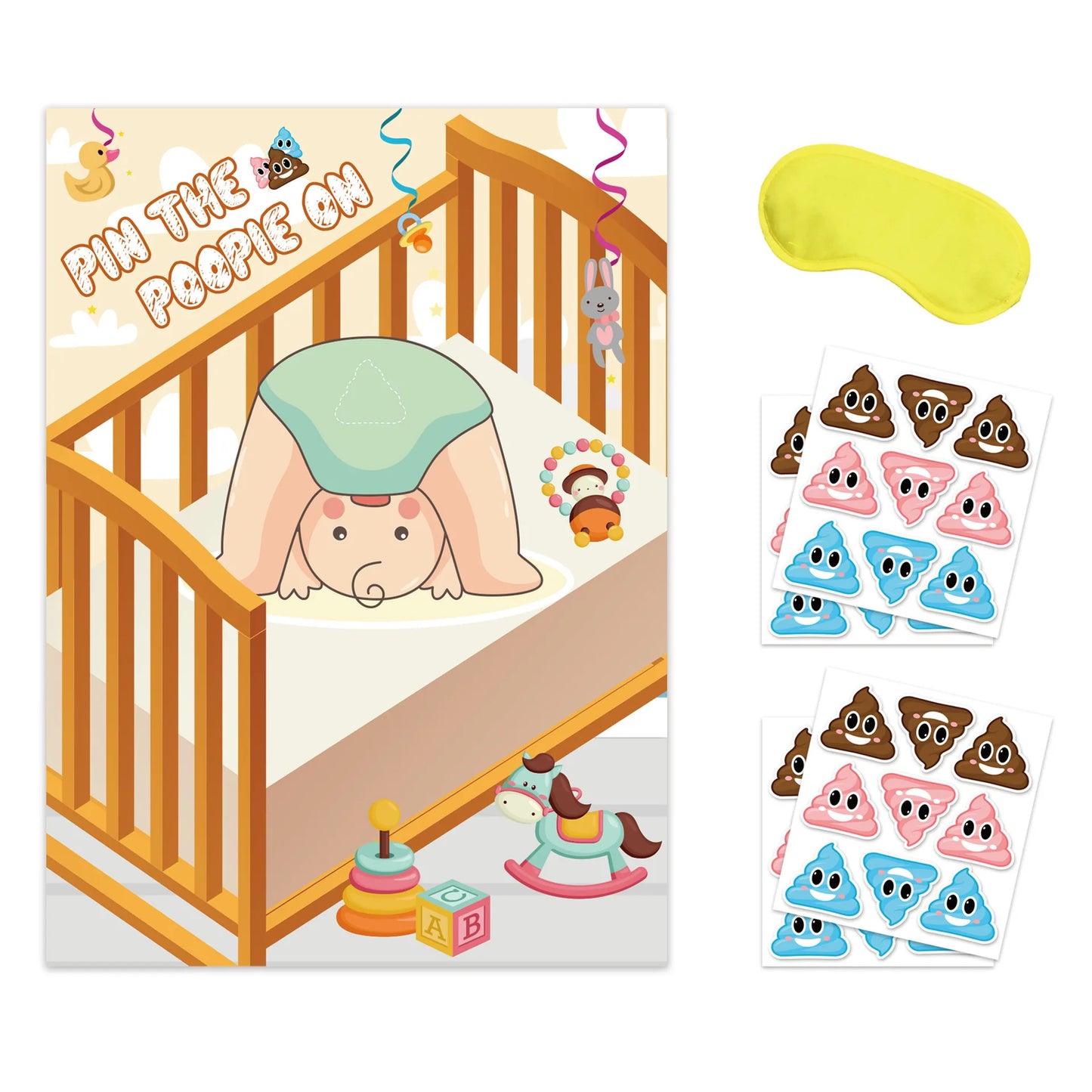 Baby Shower Party Baby Sticker Game Gender Reveal Party Atmosphere Game Props Baby Gender Reveal Party