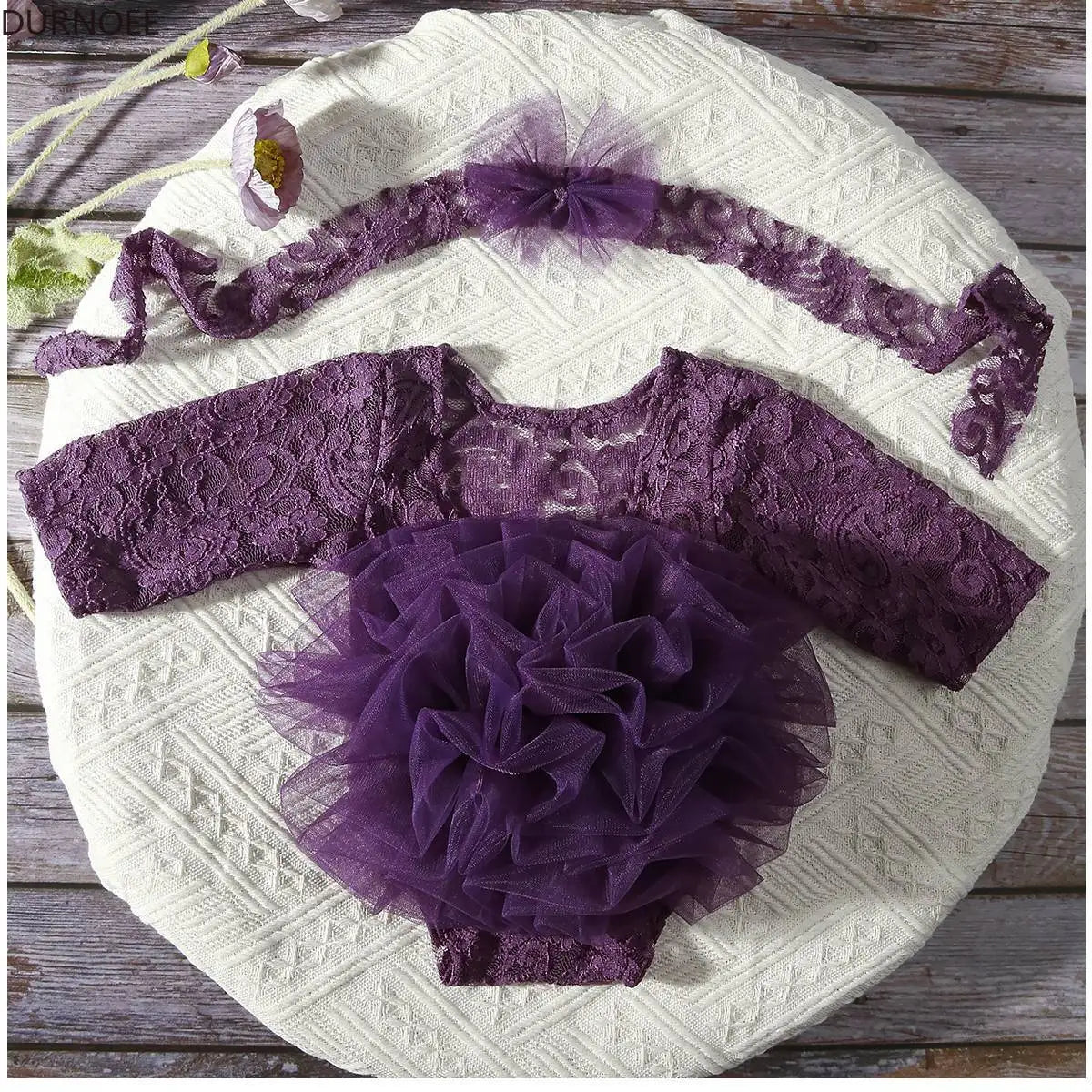 Newborn Baby Tutu Dress: Lace Girl Princess Romper, Perfect for Photoshoots