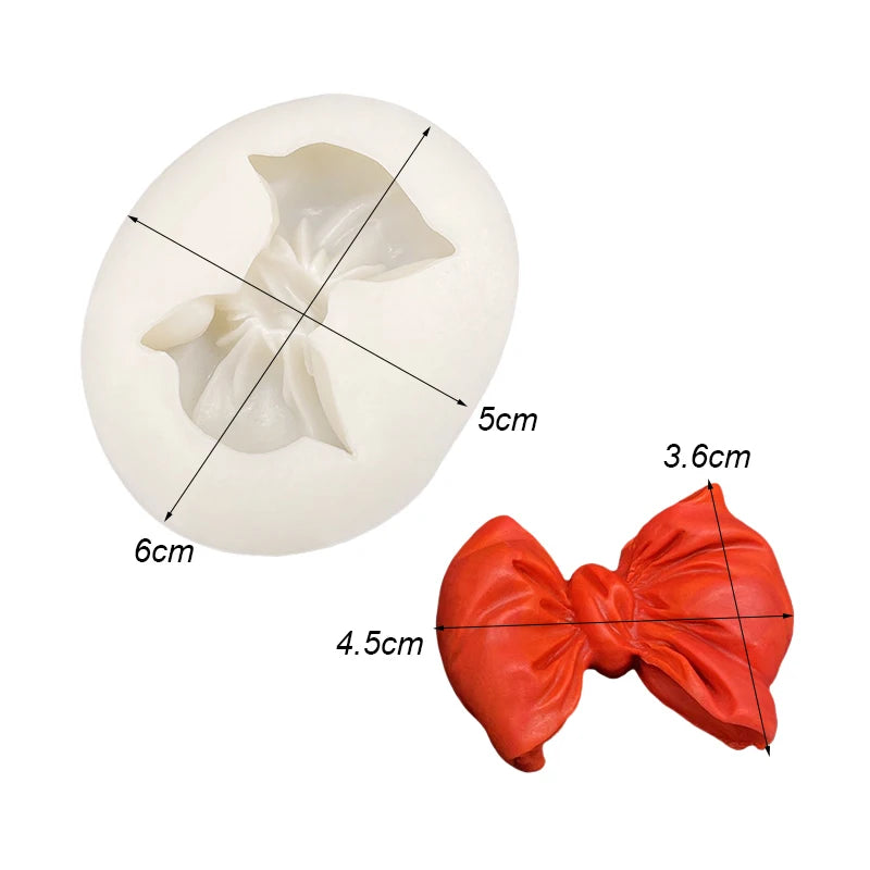 Bow Bowknot Silicone Cake Baking Mold Sugarcraft Chocolate Cupcake Resin Tools Fondant Decorating Tools