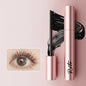 Silk Fiber Matte Mascara Makeup Ultra-Fine Brush Lengthens Eyelashes Waterproof Fast Dry Brown Black Curling Mascara Comestic