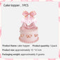 Pink Bow Birthday Theme Party Set Disposable