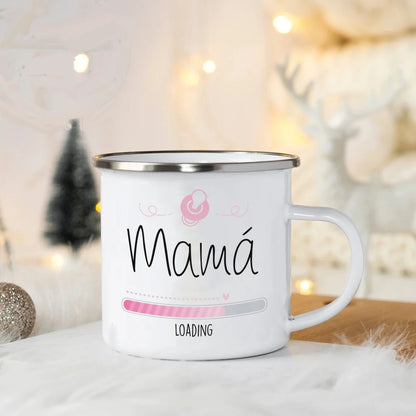 World's Best Dad and Mom Print Coffee Mug Unique Fathers Day Gift and Mothers Day Gifts Drink Wine Juice Tea  Enamel Mug Present