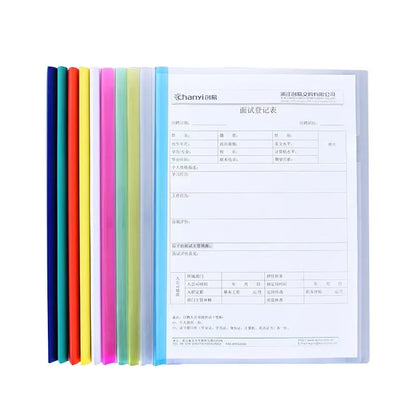 10pcs /A4 File Folder With Draw Rod