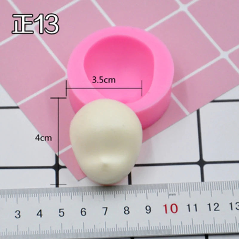 Dolls Face Silicone Mold Fondant Molds DIY Cake Decorating Tools Sugarcrafts Clay Chocolate Gumpaste Molds Baking Tools