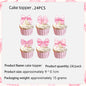 Pink Bow Birthday Theme Party Set Disposable