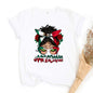 Mexicana Printed Women Top Women's Mexican Flag Pattern Casual T-shirt Summer Round Neck Short Sleeve Shirts Outfits