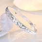 Trendy 925 Sterling Silver Bangles Bracelet Charms