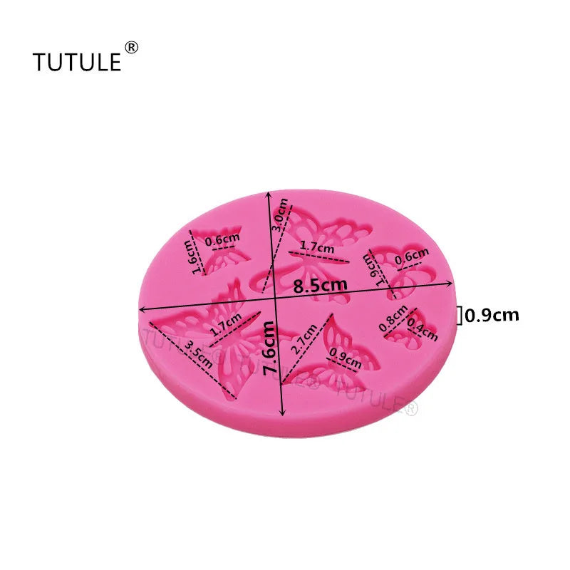 GJ-374 Butterfly Silicone Molds Flip Cake Molds Baking Tools Cake Decoration Chocolate Molds DIY Drip Molds