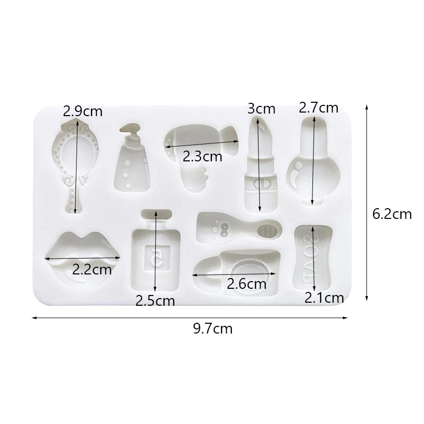 Makeup Hair Dryer Mirror Silicone Mold – Sugarcraft & Resin Tool