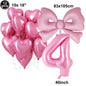 Giant Black Pink Bow Balloon Coquette Birthday Party Decorations Bowknot Balloon for Girls Baby Shower Bridal Wedding Supplies