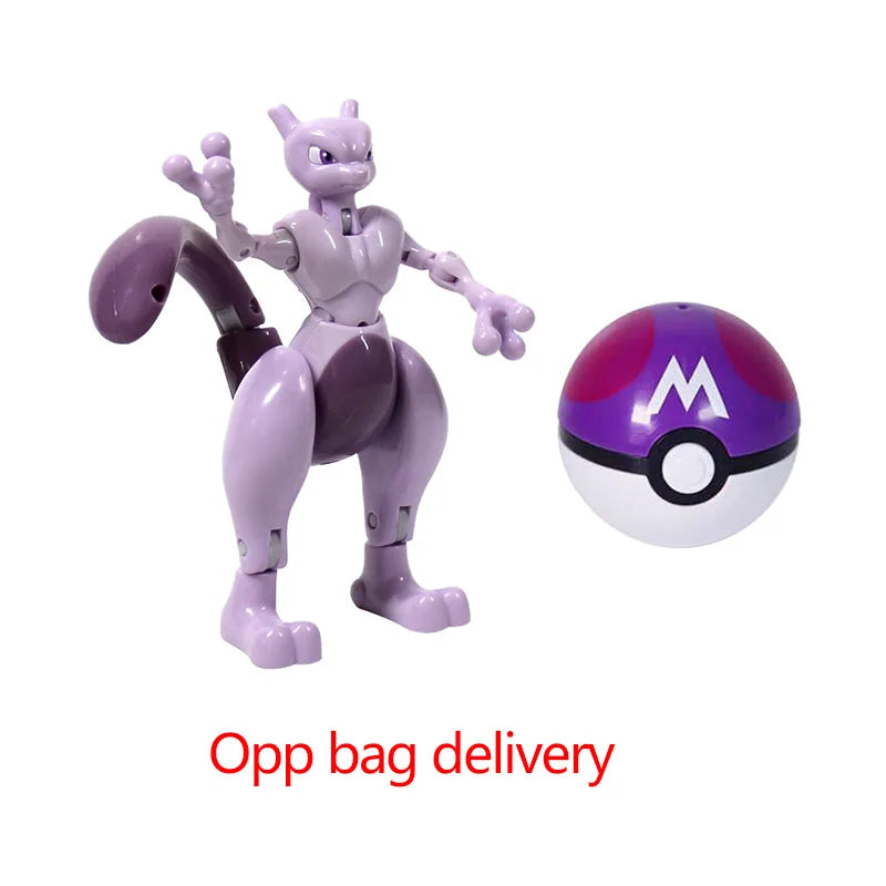 Pokemon Figures Toys Pocket Monsters Ball Model Pikachu Gengar Pokeball Dragonite Snorlax Pokeball poke Action Figures  Toy gift