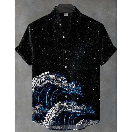 Men’s Retro Hawaiian Shirt – Breathable Short Sleeve Harajuku