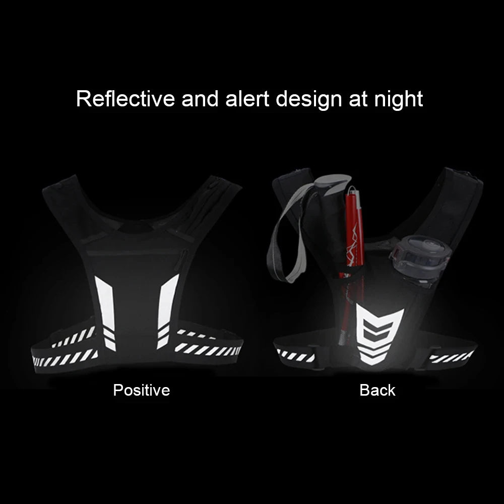 1pc Running Vest Phone Holder for Men and Women, Waterproof Cell Phone and Key Pouch, Reflective Hydration Vest for Training and Free Workouts.