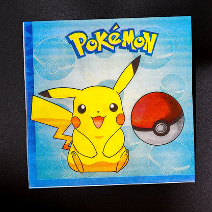 Pokémon birthday party decoration Balloon Disposable Tableware Tablecloth Straws Cup Plates Baby Shower Supplies