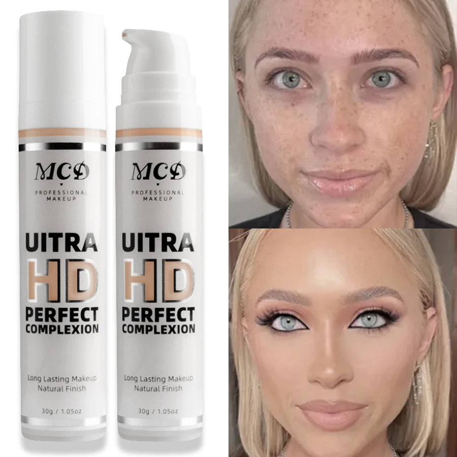 9 Shade Full Coverage Concealer Liquid Foundation makeup high coverage Base