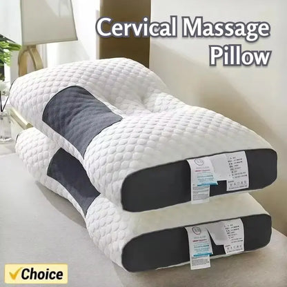 Honeycomb Massage Pillow: Cervical Vertebra Protection, Sleep Aid, Antibacterial and Anti-Mite Home Pillow Core