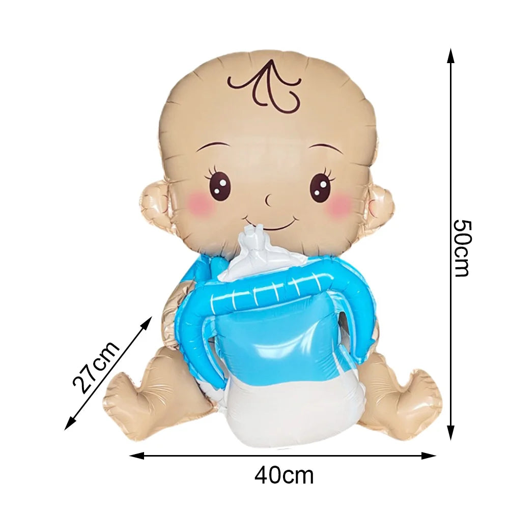 Baby Boy Girl Foil Balloon Gender Reveal Balloon Bear Helium Balloon Baby Shower Gift Kids Birthday Party Wedding Decor Supplies