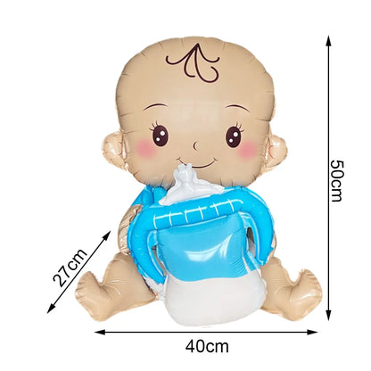 Baby Boy Girl Foil Balloon Gender Reveal Balloon Bear Helium Balloon Baby Shower Gift Kids Birthday Party Wedding Decor Supplies