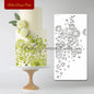 Various Flower Leaf Design Fondant Cake Stencil DIY Royal Cream Border Mold PET Drawing Template Cake Decorating Tools Bakeware