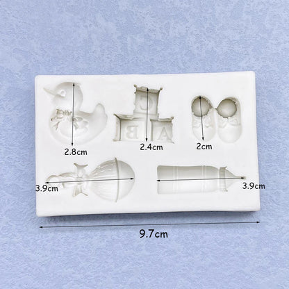 Baby Silicone Sugarcraft Mold Resin Tools Cupcake Baking Mould Fondant Cake Decorating Tools