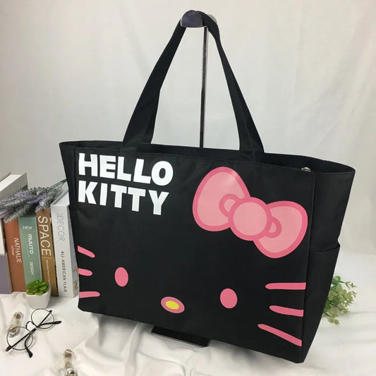 Kitty Fashion Canvas Portable Waterproof Travel Bag Large Capacity