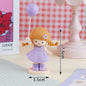 Princess Cake Topper Beautiful Girl with Bow Stars for Happy 1st Birthday Party Cake Decoration Baby Shower Party Supplies