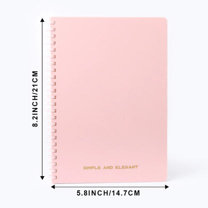 1 Pack Lined Ruled Spiral Paper Notebook 5.8 x 8.2 Inches College