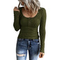 Women Long Sleeve Slim Fitted Top