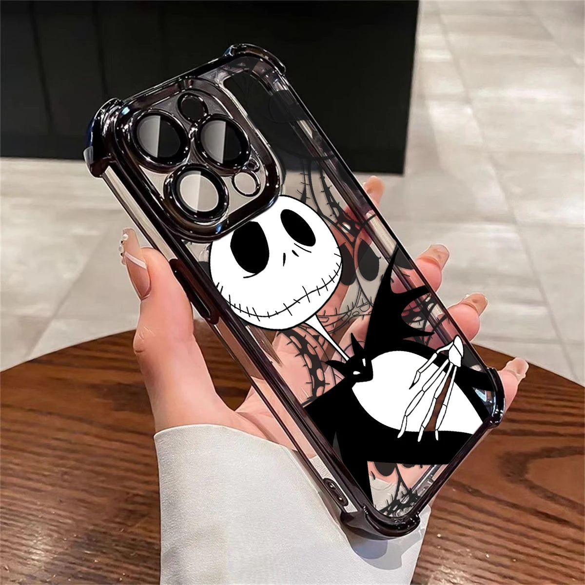 The Nightmare before Christmas Phone Case For iPhone 16 15 14 13 12 11 Pro Max Shockproof Clear Armor Cover